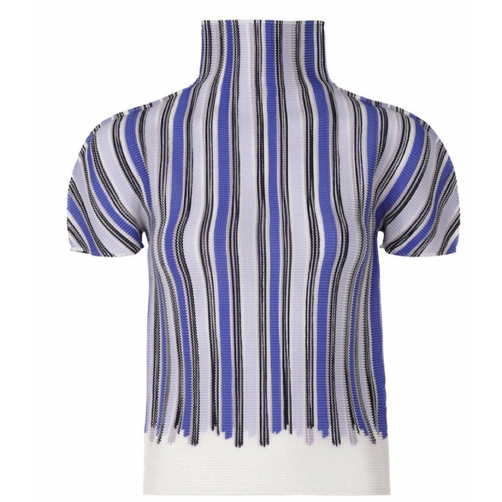 me ISSEY MIYAKE Stripe Top Shirt One Size